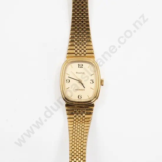 Bulova Granada Swiss Movement Manual Wind Ladies Wrist Watch