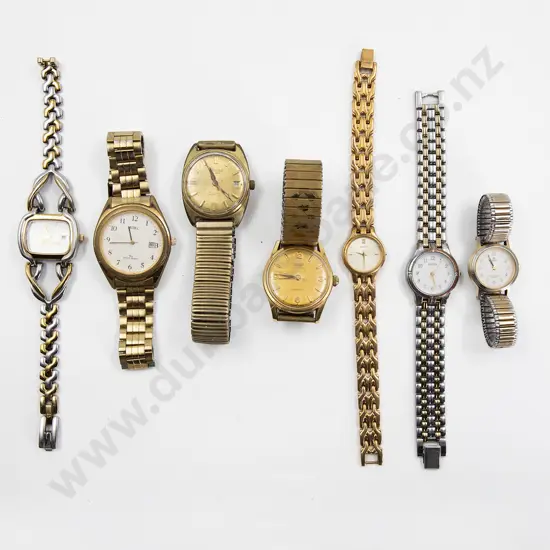 Collection Seven Gents and Ladies Vintage Wrist Watches