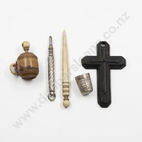 Victorian Moulded Bakelite Cross