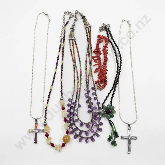 Three Bead Necklaces