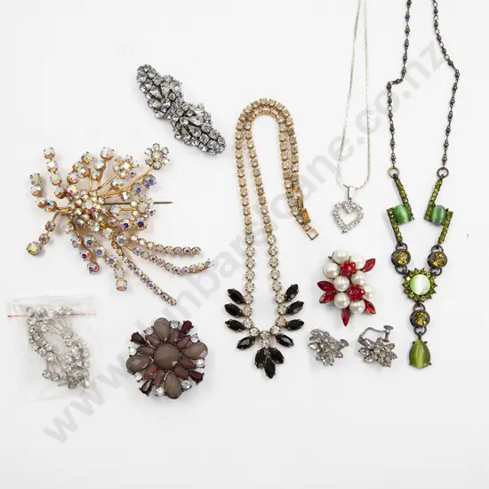 Small Collection Diamonte and Crystal Jewellery