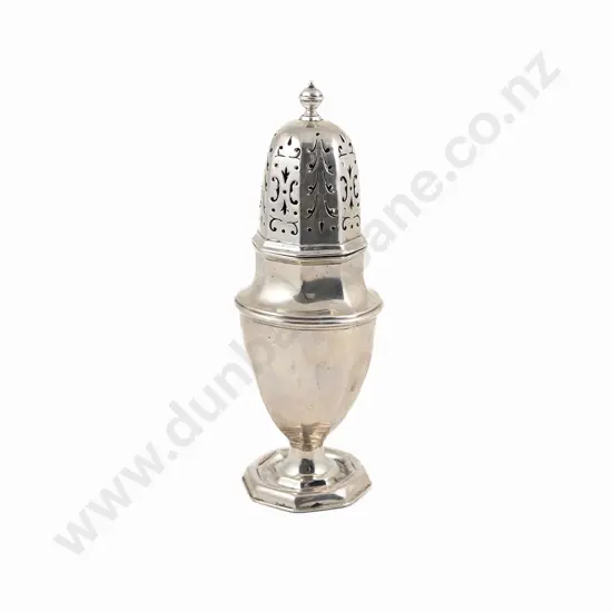 Large Edw VII S/S Sugar Caster