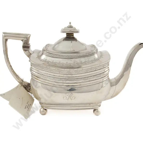 Fine Geo III S/S Teapot By Peter & William Bateman