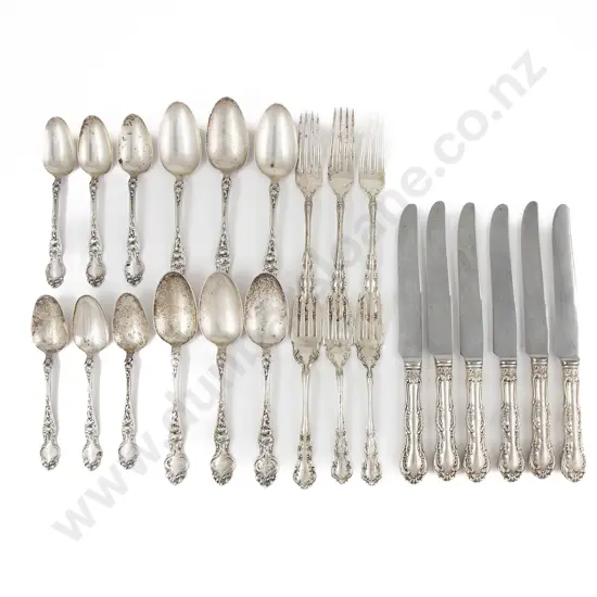 24 Pieces R Wallace & Sons Art Nouveau S/S Cutlery