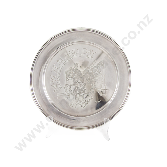 S/S Waitangi Day Commemorative Plate Designed By Sir William Dargie