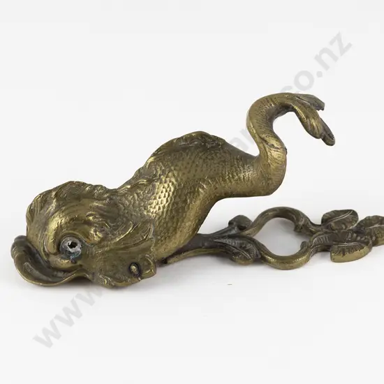 Victorian Brass Dolphin Paper Clip