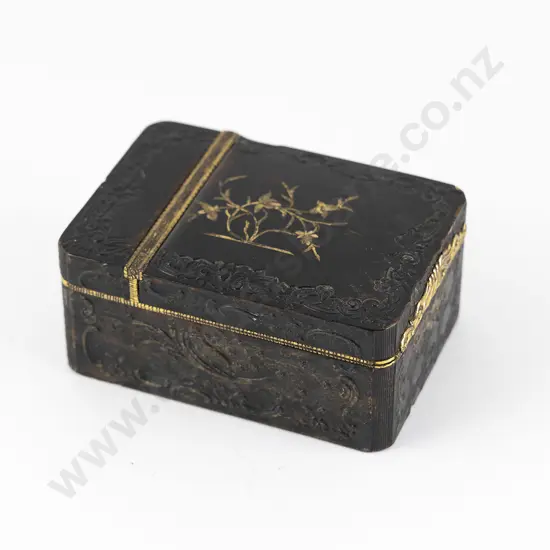C19th European Ormolu Mounted Tortoise Shell Table Snuff Box