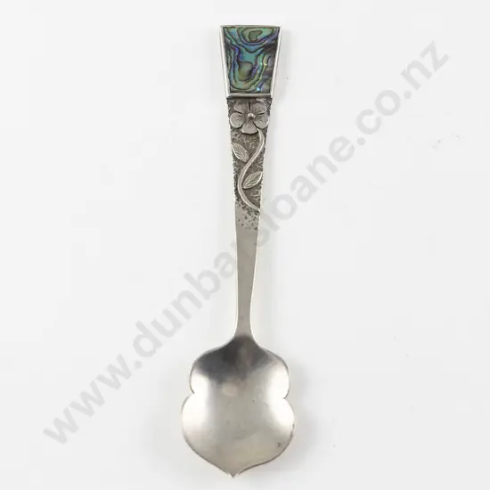 NZ Silver and Paua Jam Spoon