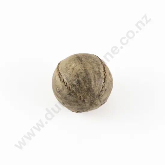 Vintage Stitched Leather Golf Fives Ball