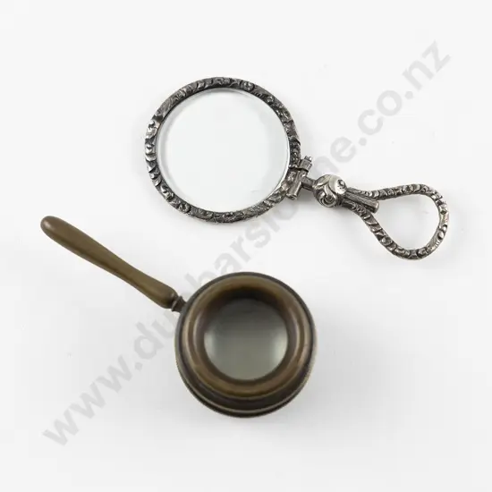 Victorian Heavy Brass Pocket Magnify Glass
