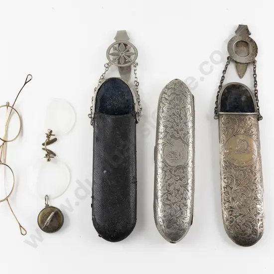 Two Edwardian S/S Spectacle Cases