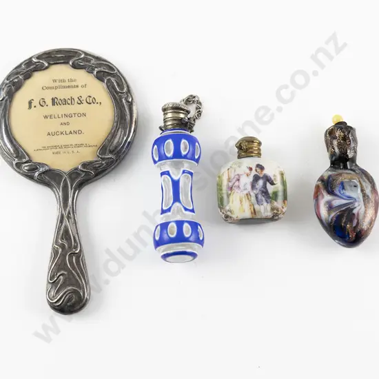 Three C19th Miniature Scent Flasks
