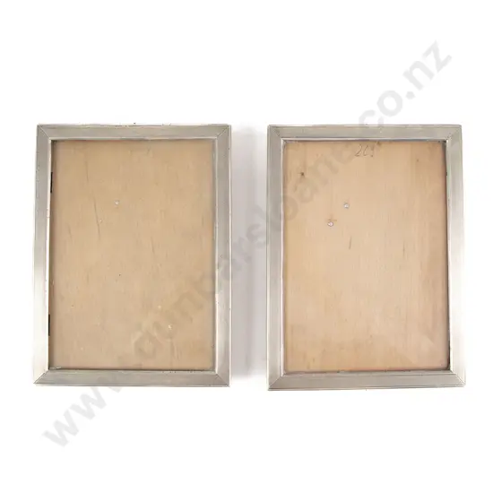 Pair Sterling Silver Photo Frames