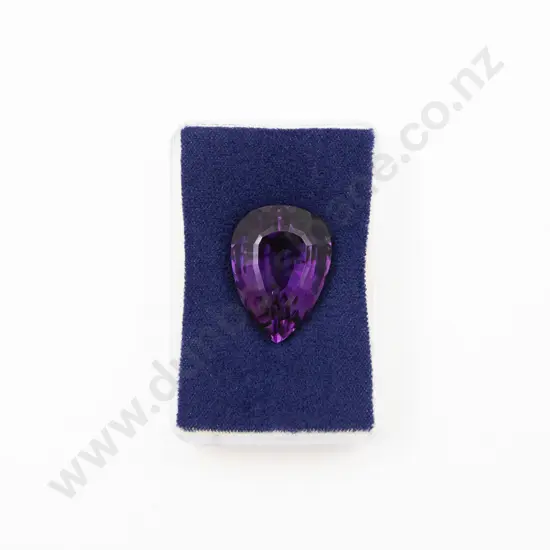 Unmounted Amethyst Pear Cut 26.74cts