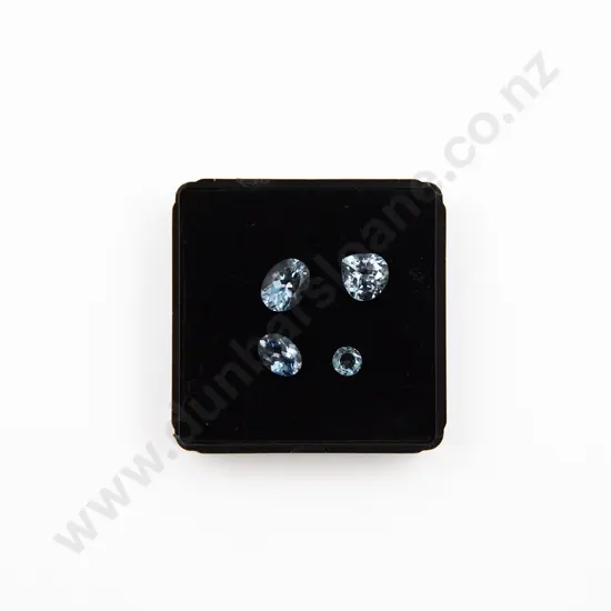 Four Unmounted Aquamarines