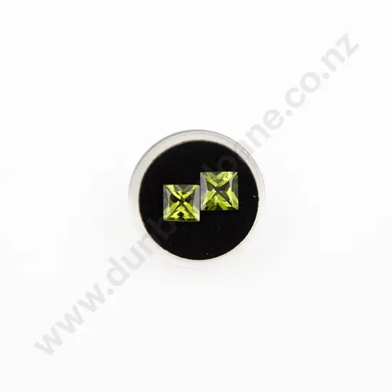 Two Matched Unmounted Peridots