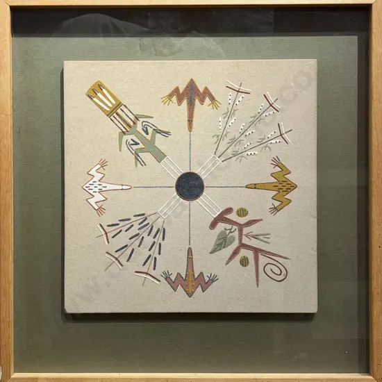 1980s Mixed Media - Native American Sand Work