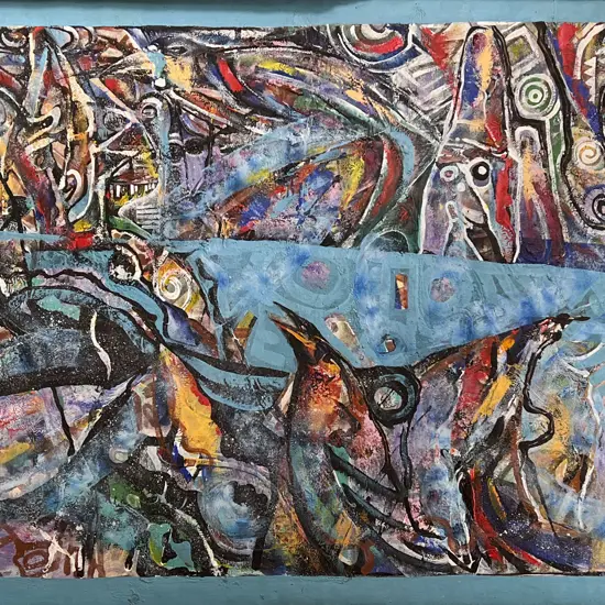 Artist Unknown - Abstract - Oil on Canvas