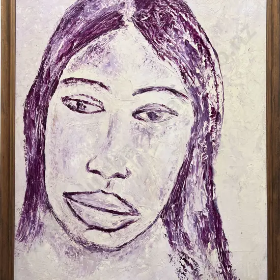 Aad Van Der Heyde - Mixed Media Portrait