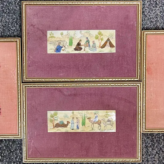 Four Assorted Mughal Works on Ivory