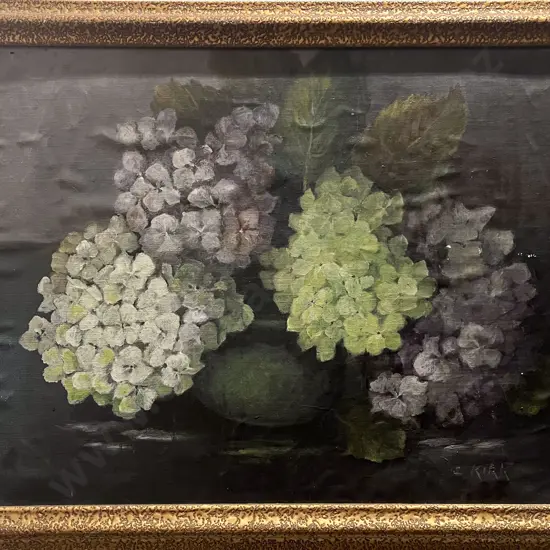 E. Kirk - Hydrangeas - Oil