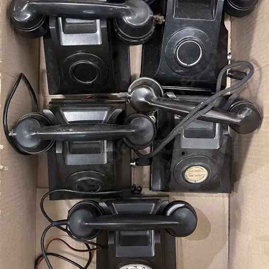 Five Assorted Vintage Telephones