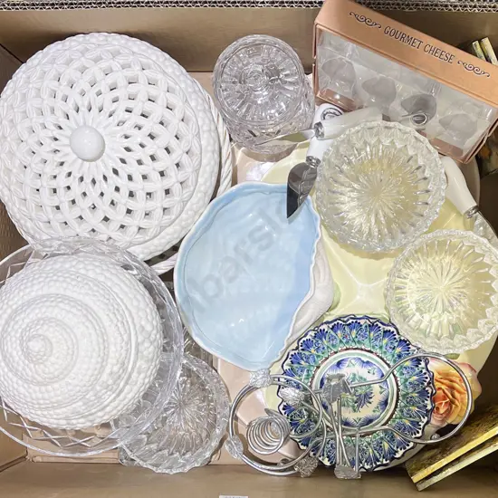 Box Quantity of Assorted Including Crystal and China etc