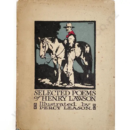 Book of Selected Poems by Henry Lawson & Illustrated by Percy Leason
