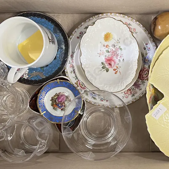 Small Box of Assorted Including Carlton Ware and RCD