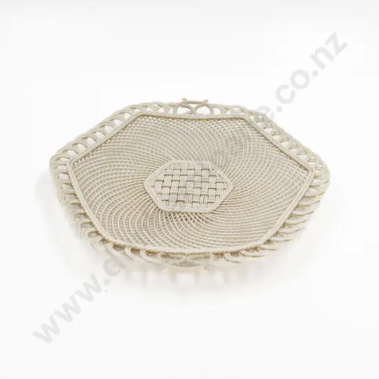 Belleek Fancy China Hexagonal Tray