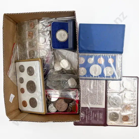 Box Quantity of Assorted Loose and Commemorative Coinage
