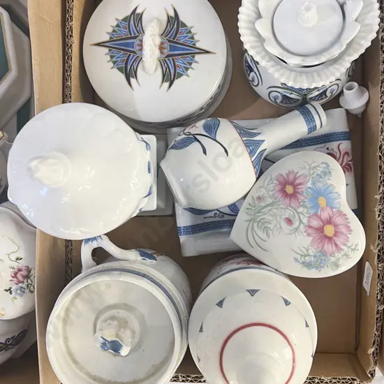 Small Box Quantity of Assorted Elizabeth Arden China