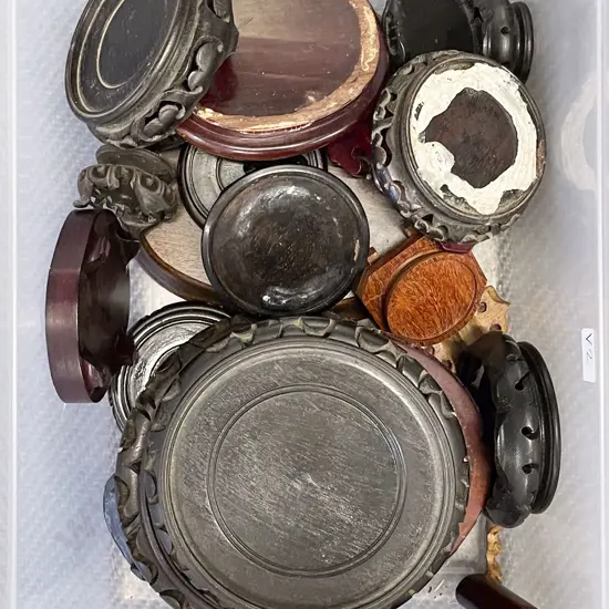 Box of Assorted Vase Stands