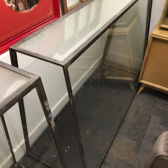 Large Prism Shaped Glass Display Cabinet