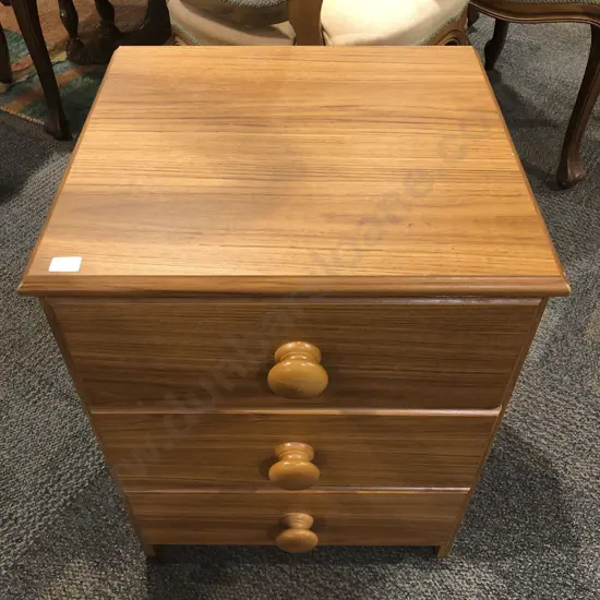 Three Drawer Bedside Chest