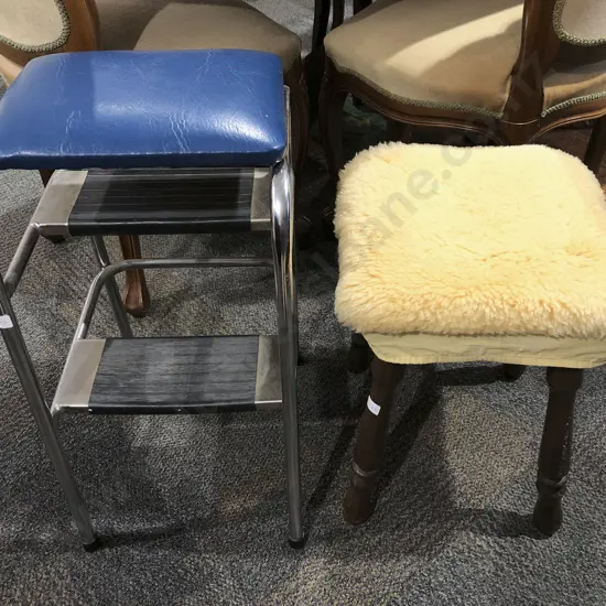 Kitchen Ladder Stool Together with Other Stool