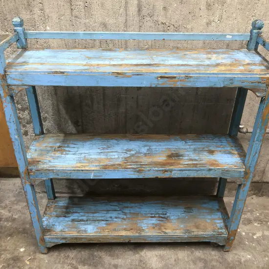 Vintage Distressed Three Tier Open Shelving Unit