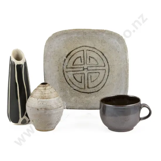 Four Assorted Pottery Pieces