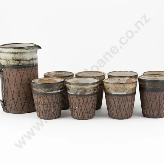 NZ Pottery Water Set