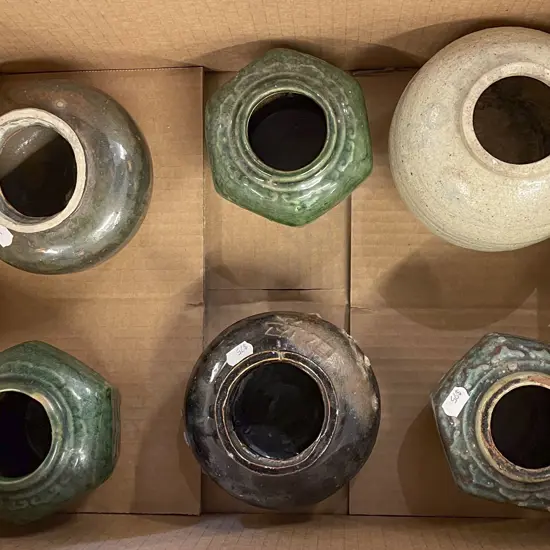 Small Box of Assorted Vases