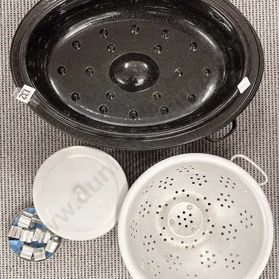 Small Quantity of Assorted Vintage Kitchenware including Pudding Steamer & Cookie Cutters