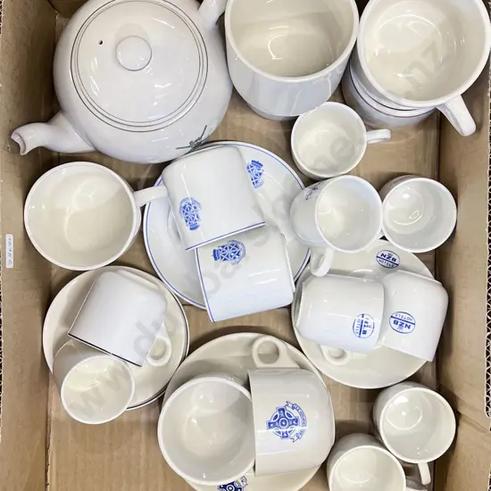 Box of Assorted Hotel Ware
