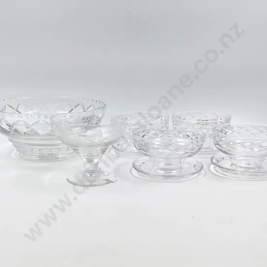 Six Pieces of Assorted Stuart Crystal