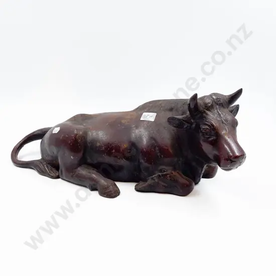 Cast Metal Bull Ornament