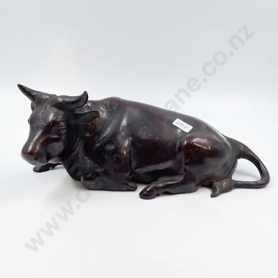 Cast Metal Bull Ornament