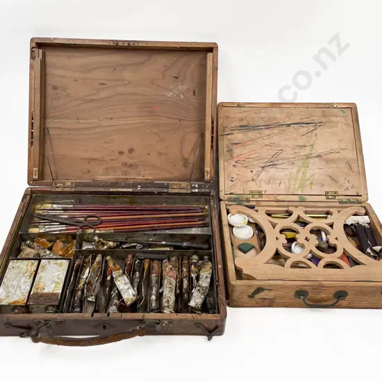 Two Vintage Art Boxes