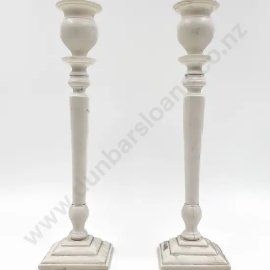 Pair of Ivory Candlesticks
