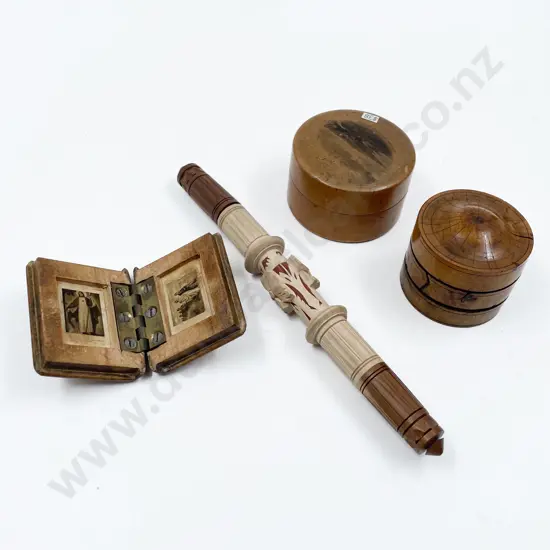 Four Pieces of Assorted NZ Vintage Woodware