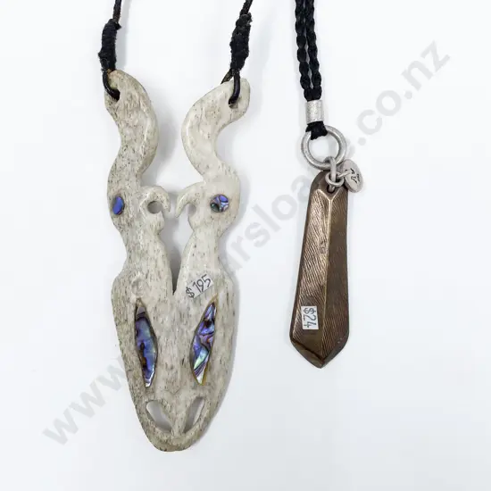 Bone Carved Necklace etc