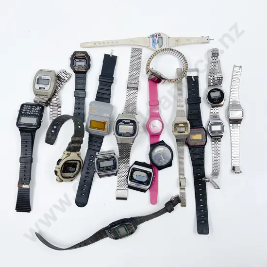 Collection Vintage of Digital Wrist Watches